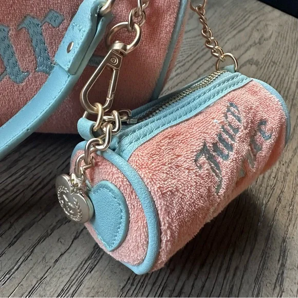 Juicy Couture Orange Terry Barrel Mini Bag Exclusive Y2K - Picture 5 of 6
